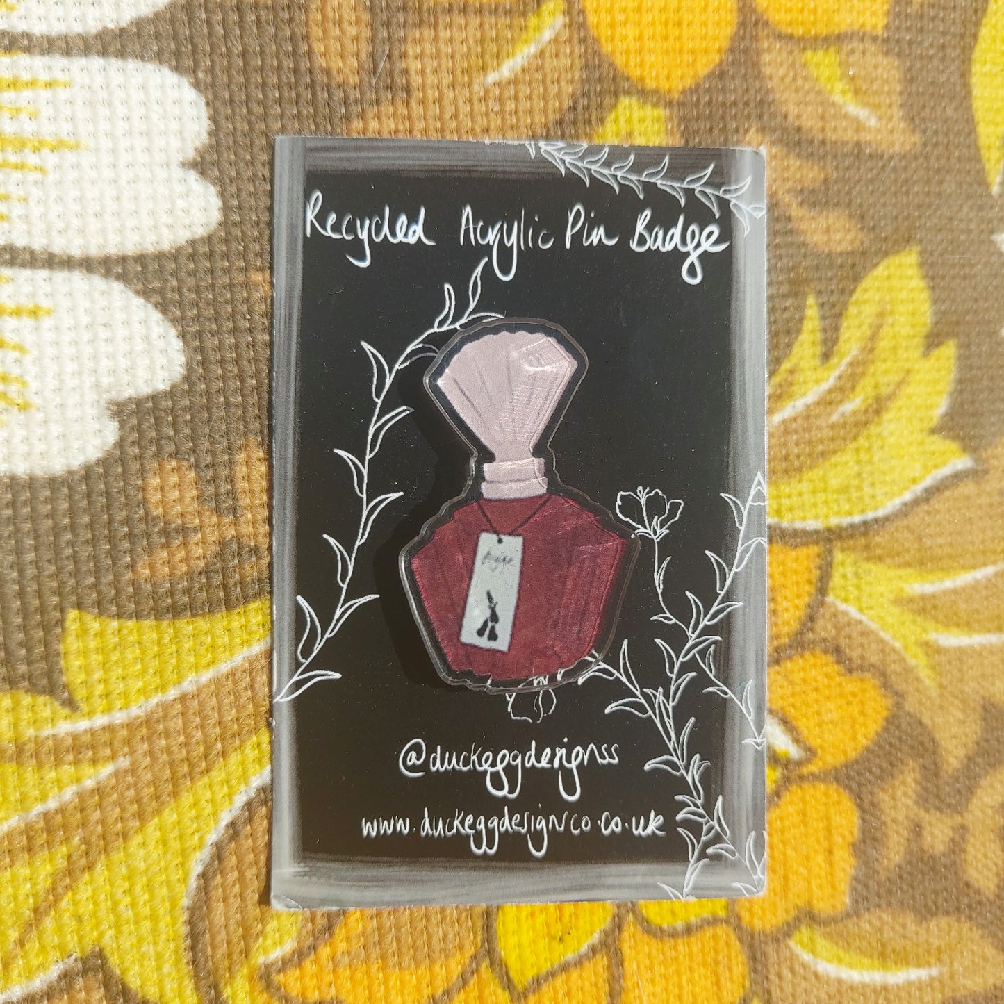 Foxglove Potion Bottle Pin Badge