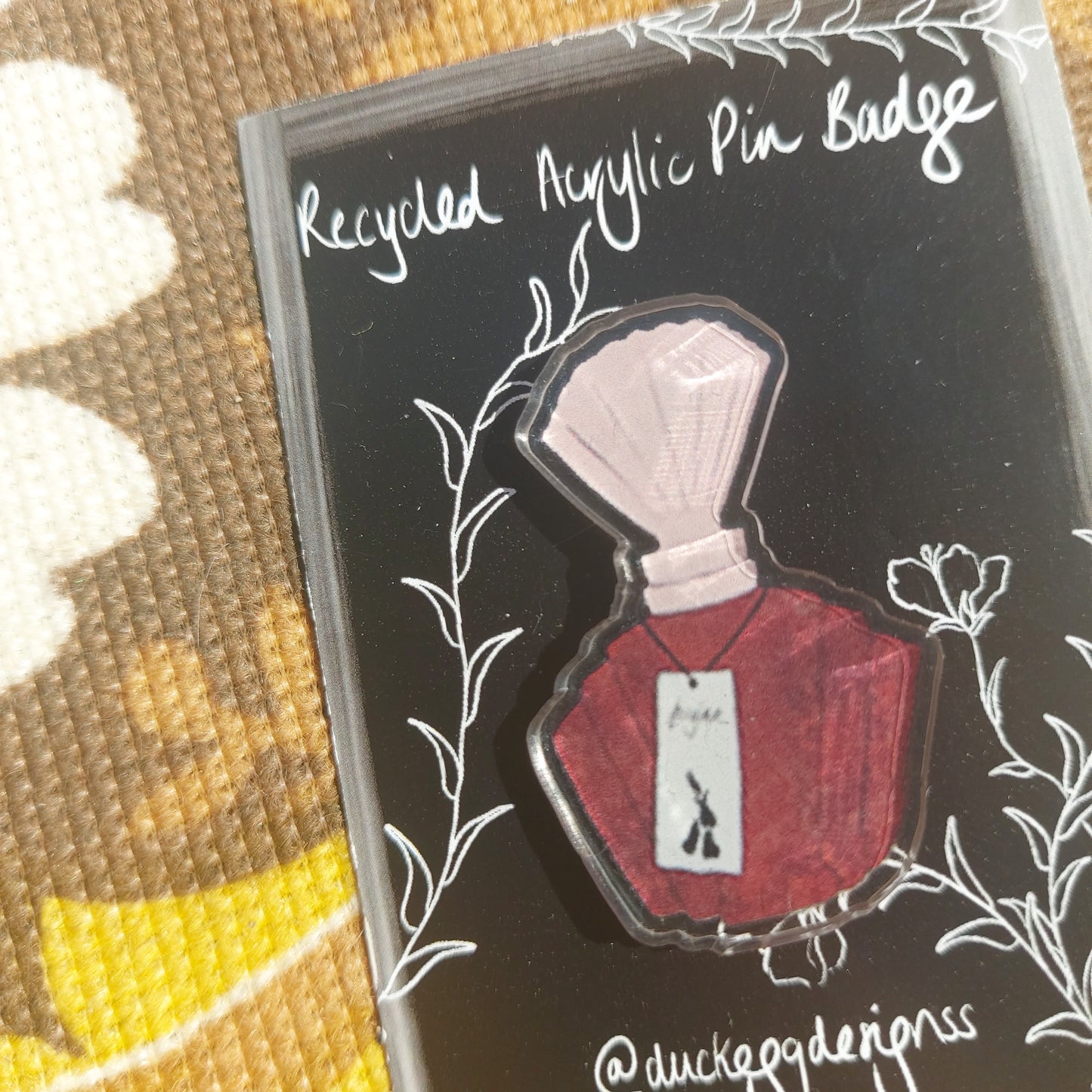 Foxglove Potion Bottle Pin Badge