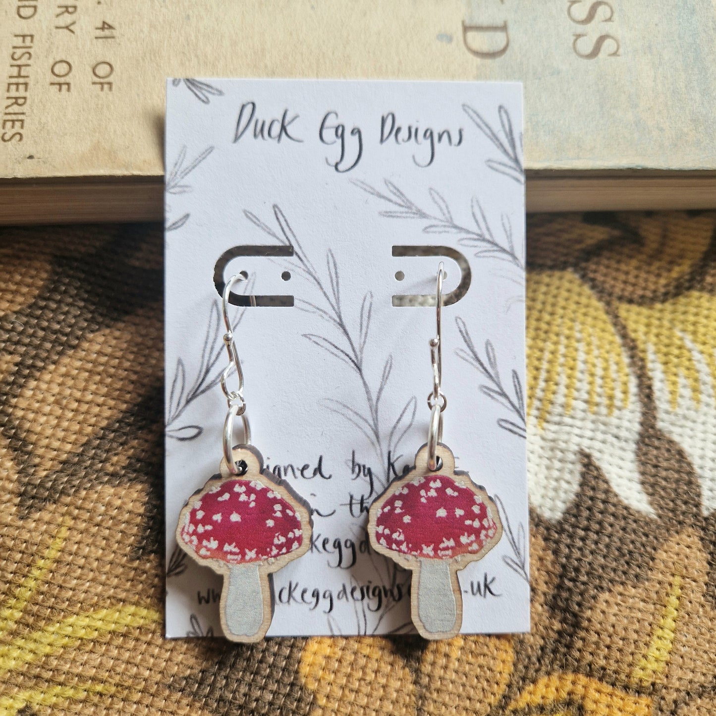 Fly Agaric Toadstool Earrings