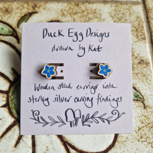 Forget-me-not Flower Stud Earrings