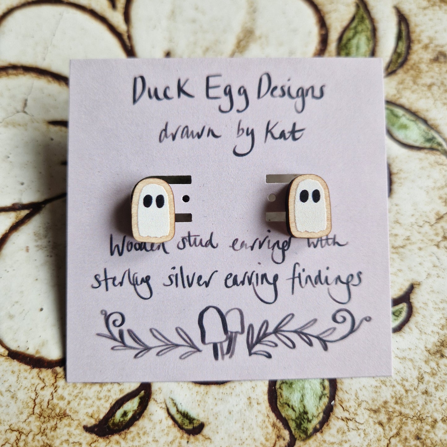 Ghost Stud Earrings