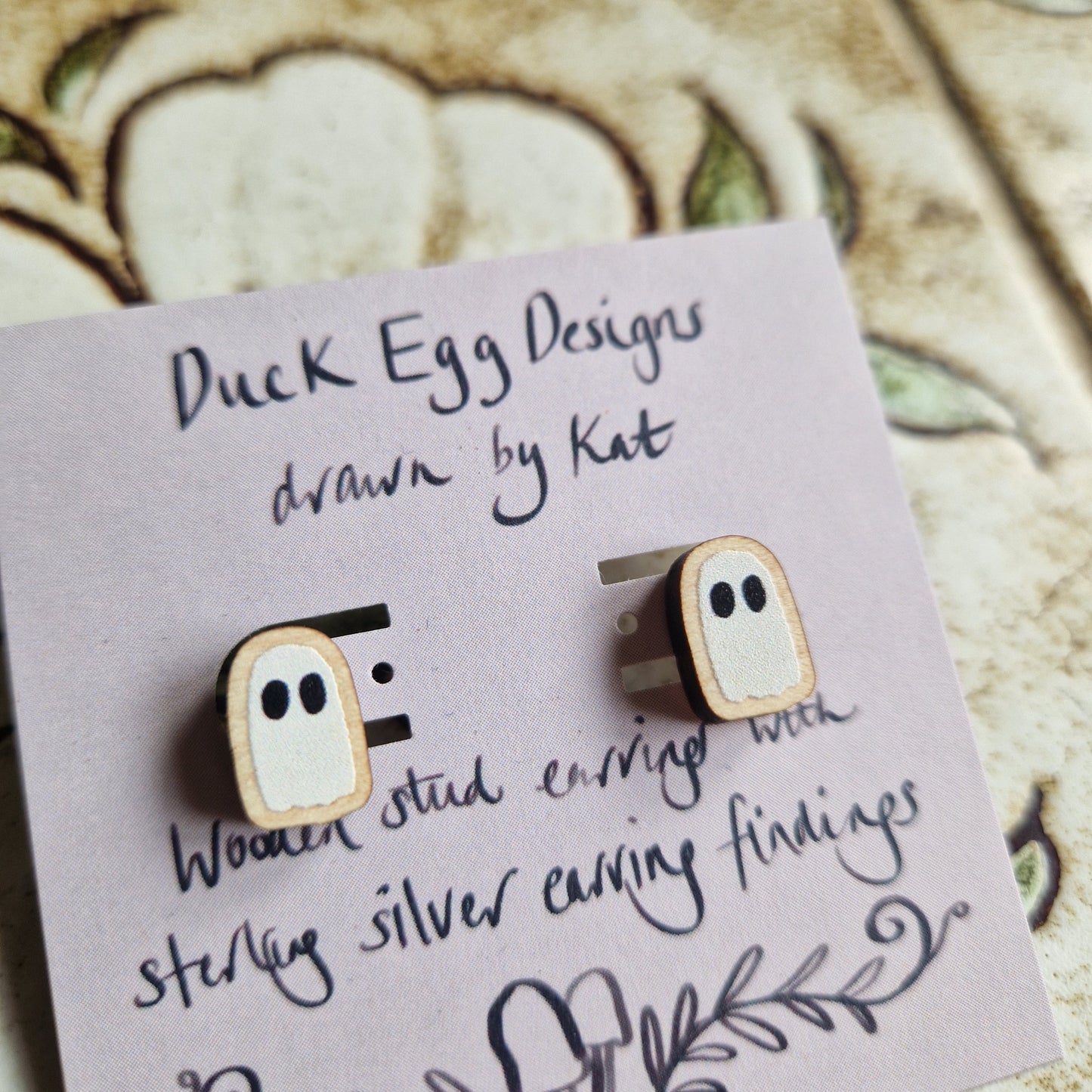 Ghost Stud Earrings