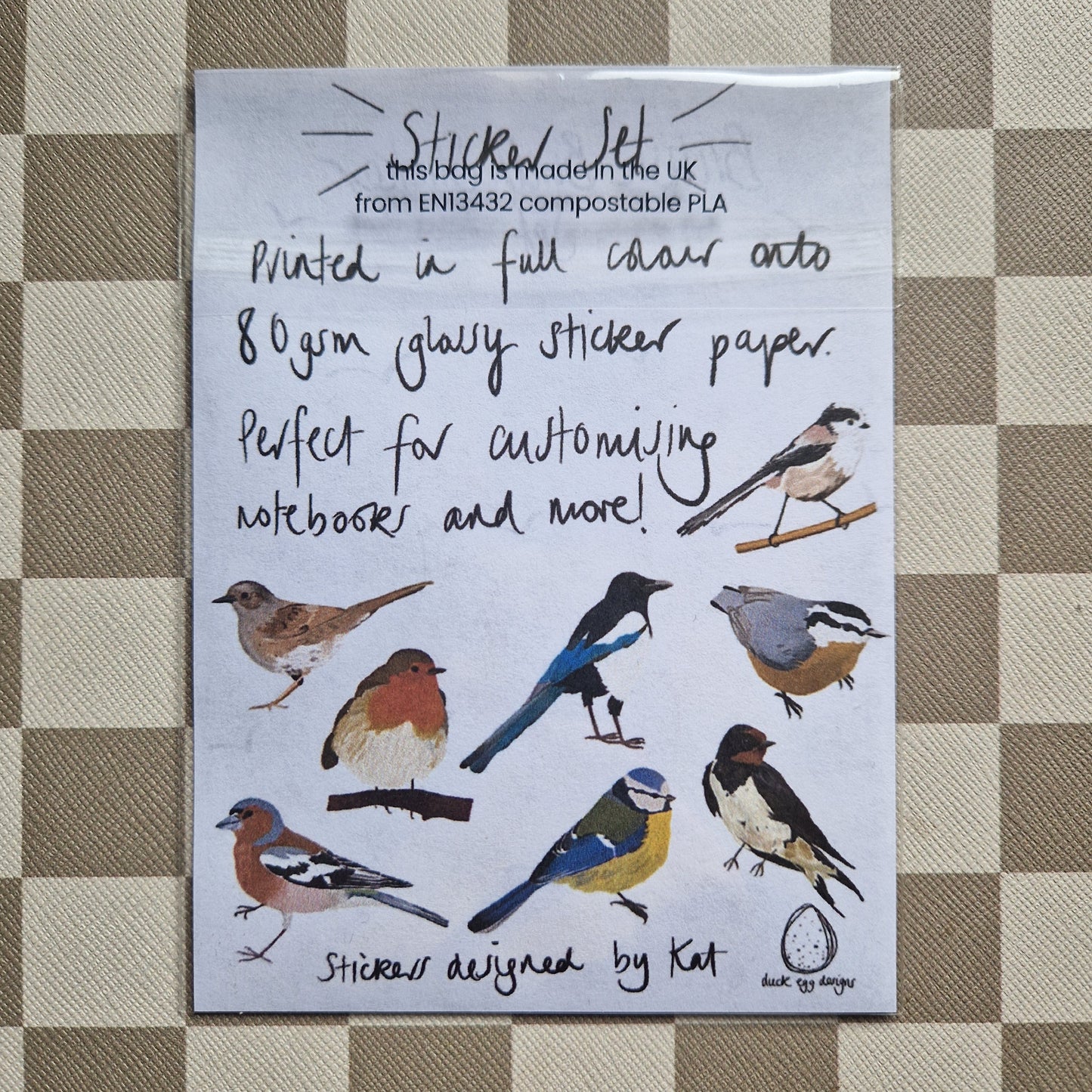 British Birds Sticker Set