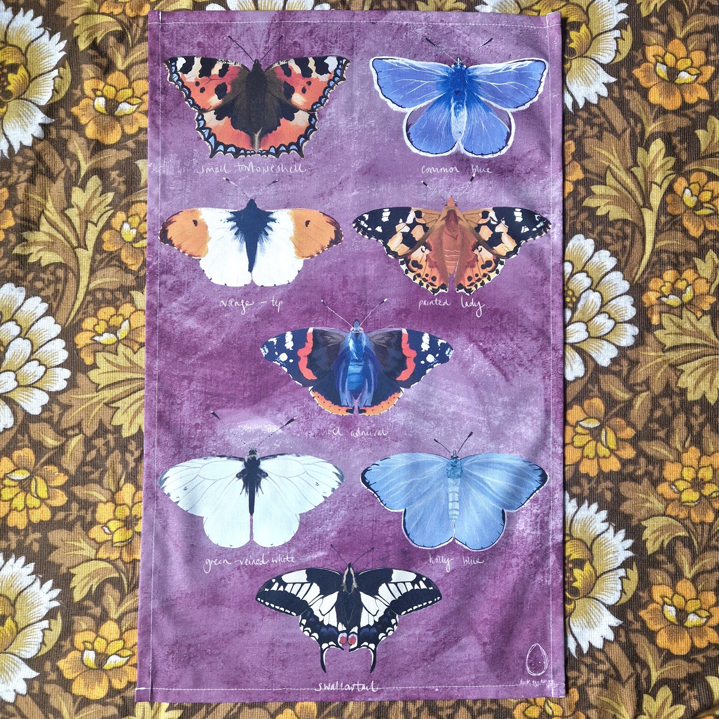 British Butterflies Teatowel