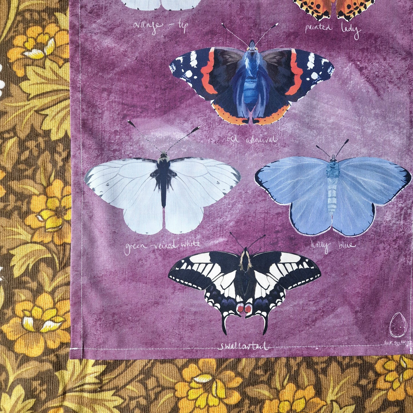 British Butterflies Teatowel