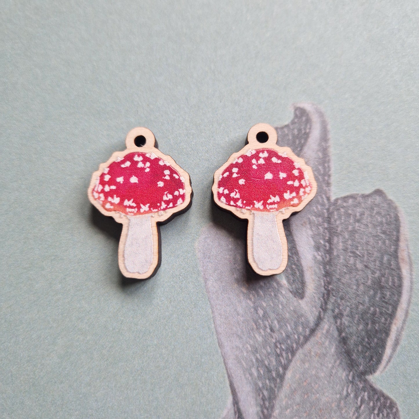 Fly Agaric Toadstool Earrings