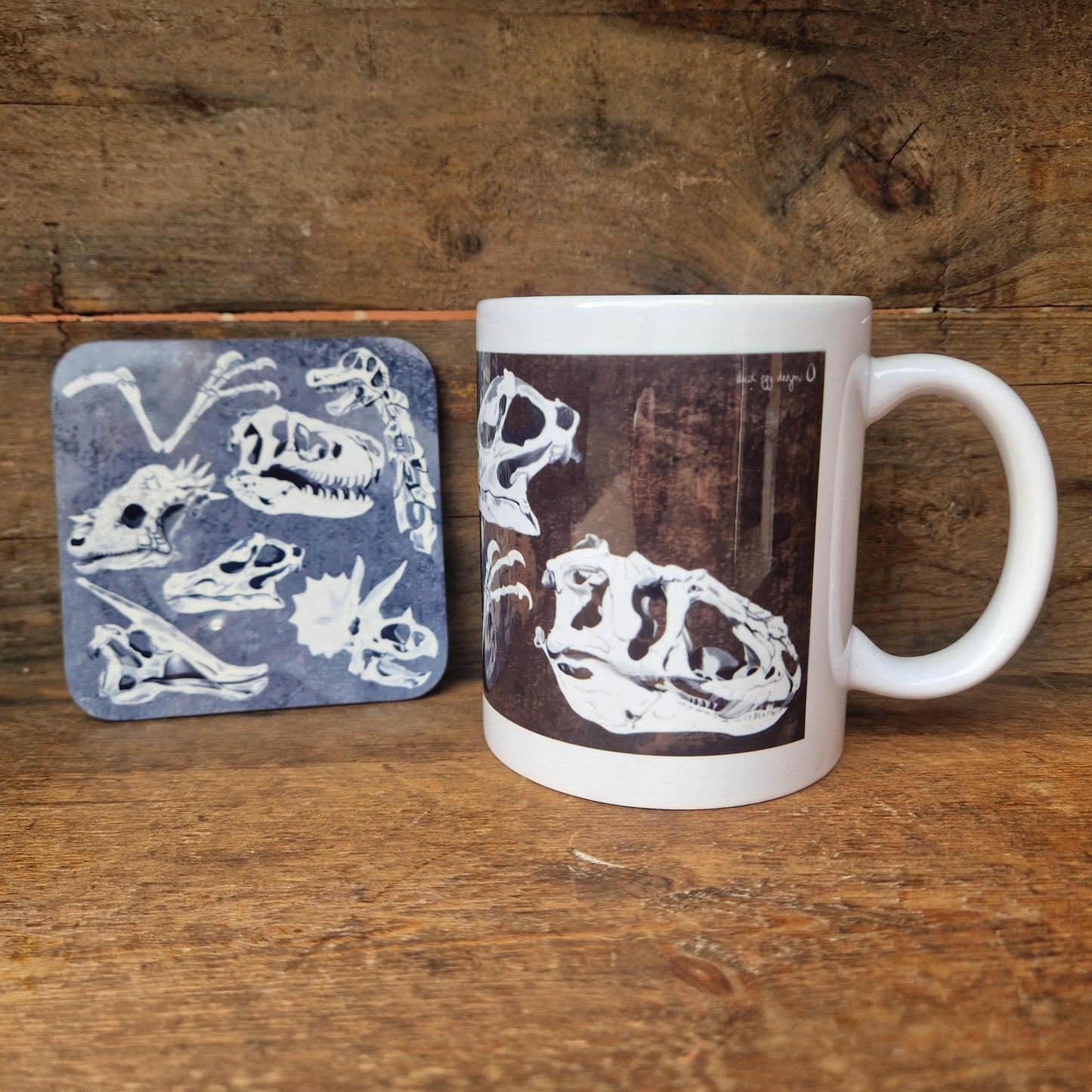 Dinosaur Mug and Coaster Set