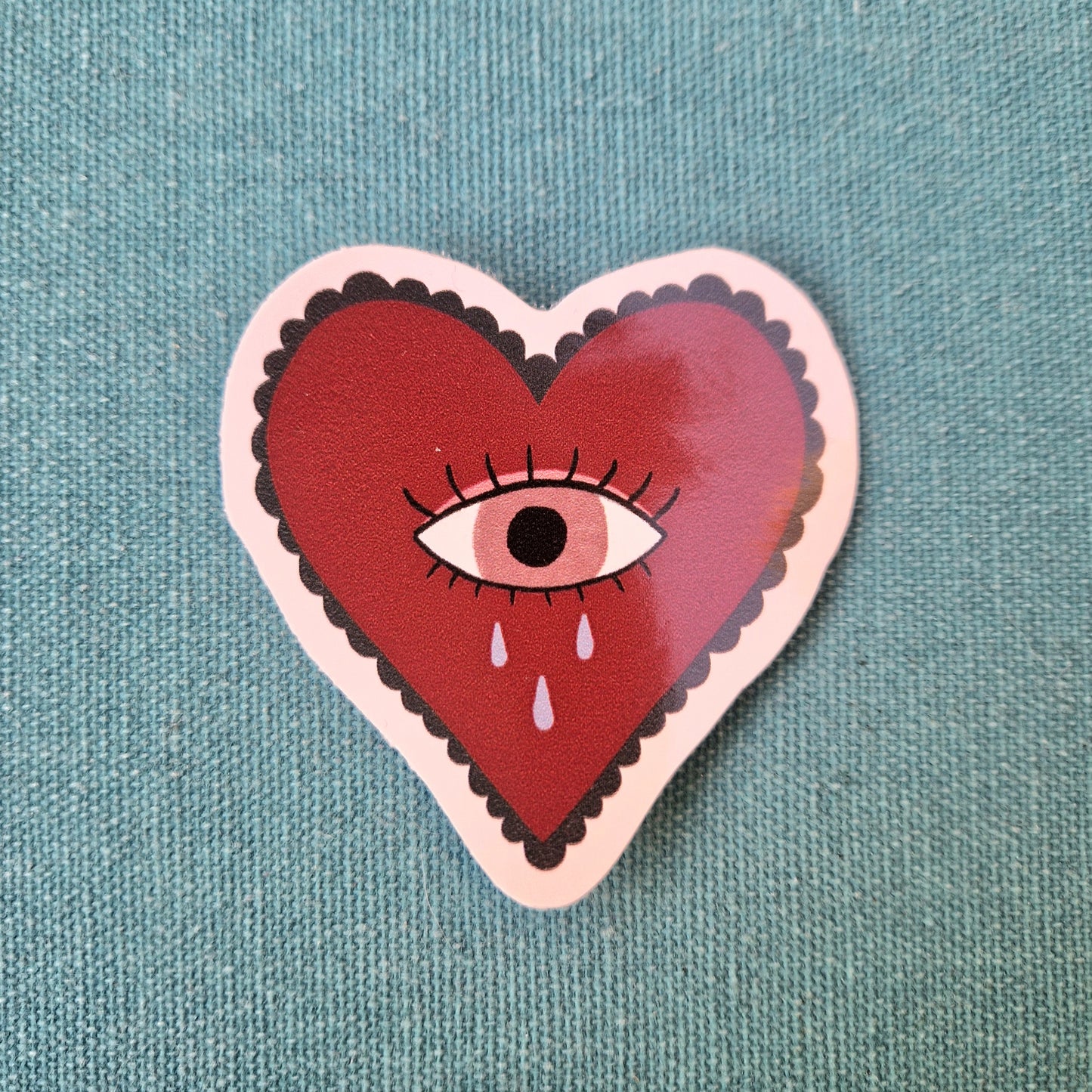 Heart Waterpoof Vinyl Sticker