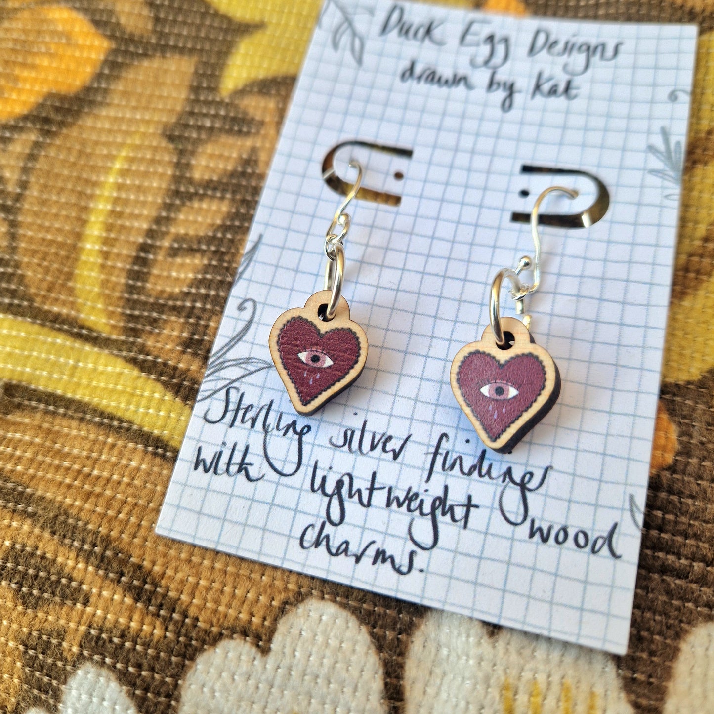 Mini Heart Dangle Earrings