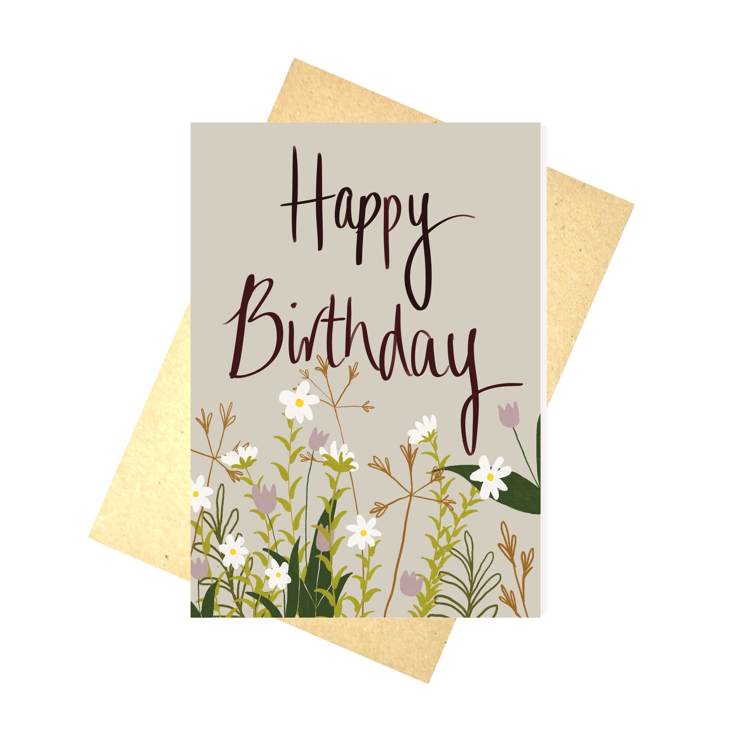 Happy Birthday Flowers Card