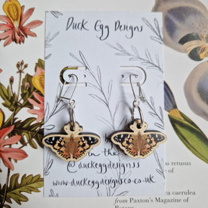 Painted Lady Butterfly Earrings