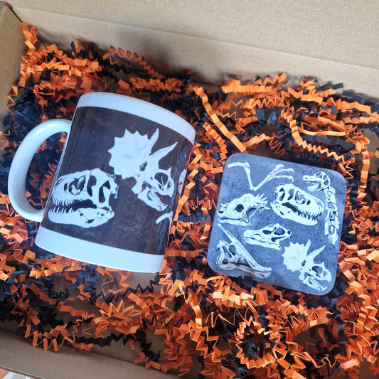 Dinosaur Mug and Coaster Set