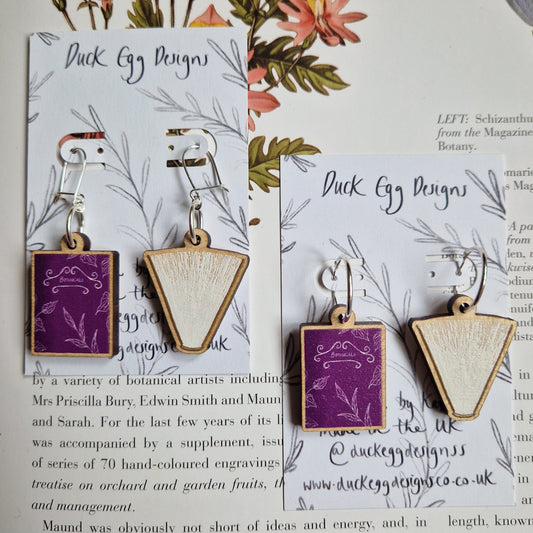 Book Earrings