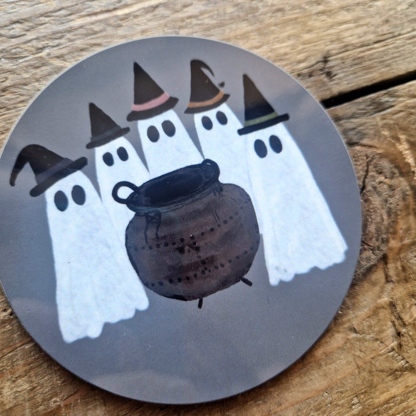 Ghost Mug and Coaster Set Design 2