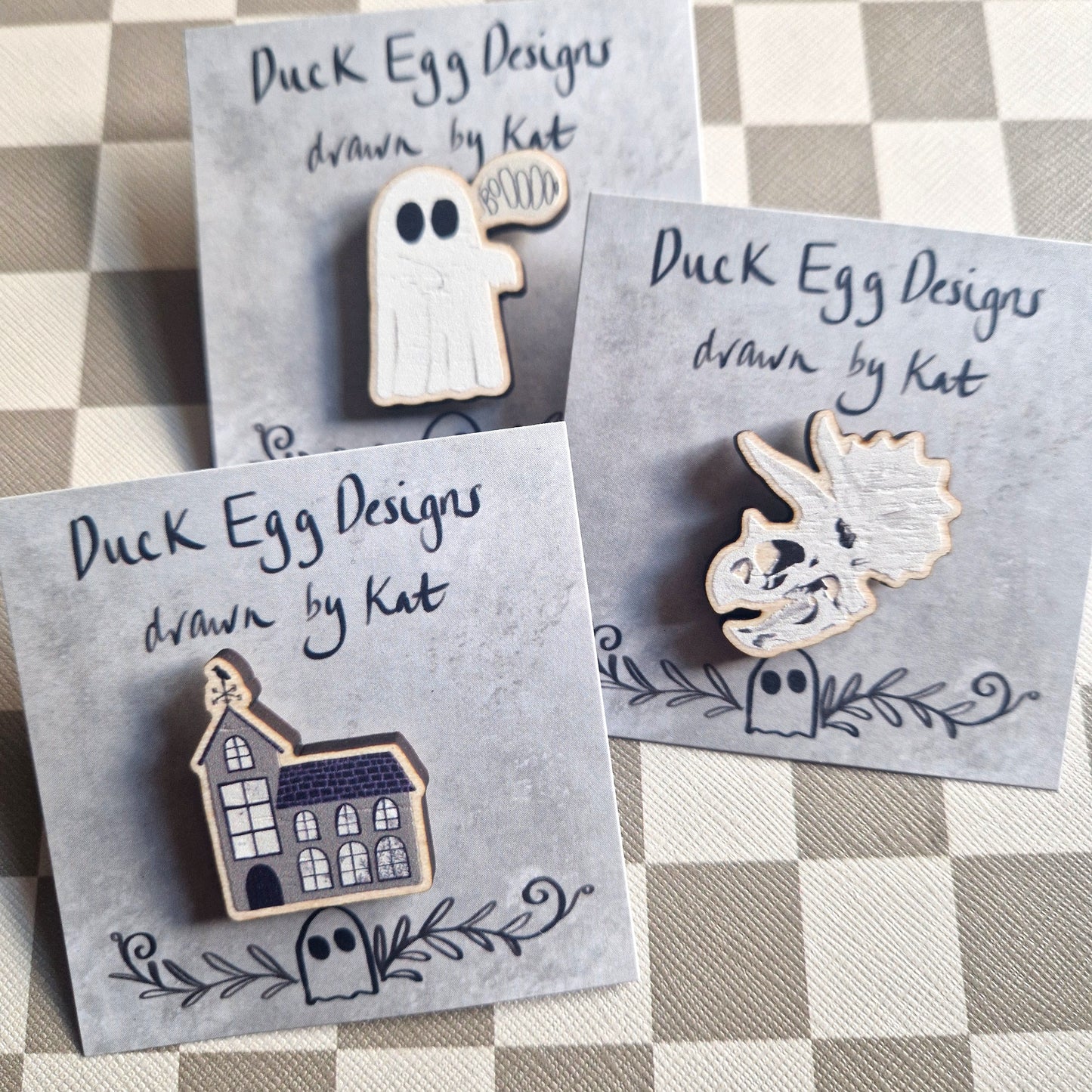 Haunted House Pin Badge