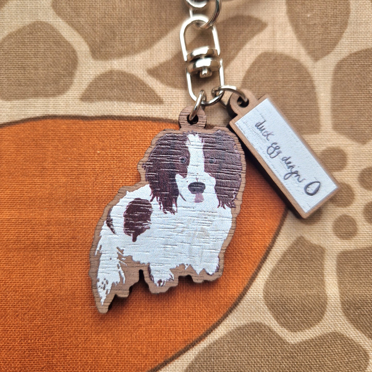 Pepper Springer Spaniel Keyring